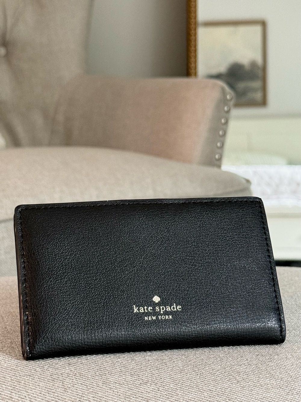 Kate Spade Black Adel Small Bifold Wallet NEW WO TAGS - Picture 2 of 6